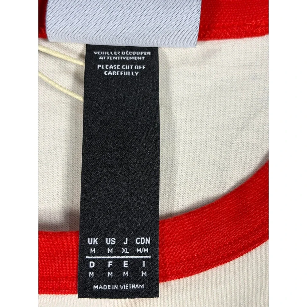 Adidas x Clot Chinese New Year Edison Chen Dolman Ringer Tee Off White Red Men M